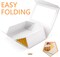 Large White Gift Box with Window & Magnetic Lid – 13.5 x 9 x 4.1 Inch Glossy Gift Box with Ribbon & Card for Bridesmaid Proposals, Weddings & Special Occasions